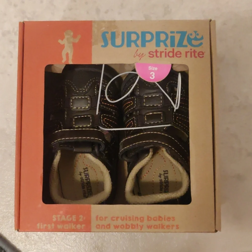 New!Surprise by stride rite baby boy shoes sz3